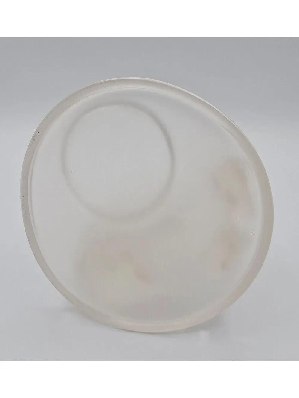 Retired PartyLite Frosted Glass Wolf Family Tealight Candle Holder